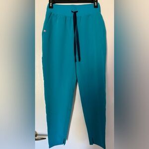 XSR Figs Teal Alva HW Skinny Tapered Scrub Pant for Women